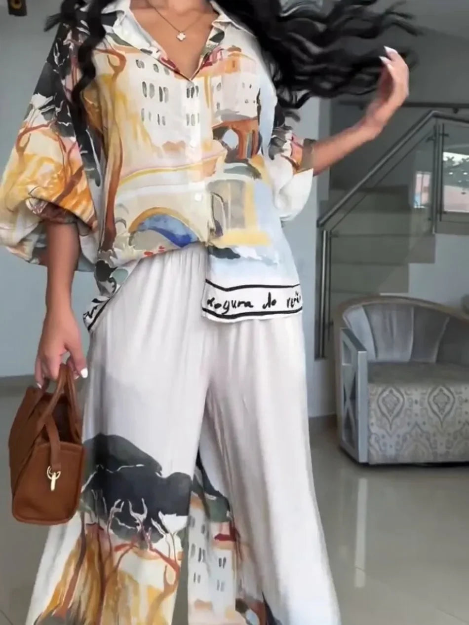 2 Pieces Set  Elegant Casual Set