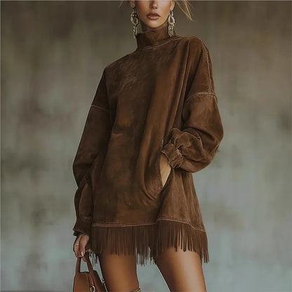 Retro Suede Tassel Zara vibes