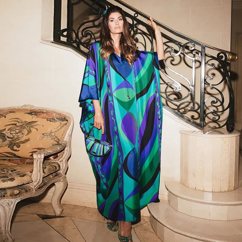Celebrity Pucci print kaftan