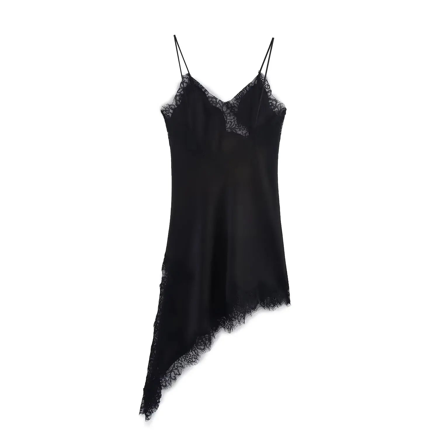 Zara Lace Asymmetric Dress- 24 hrs - Shellss