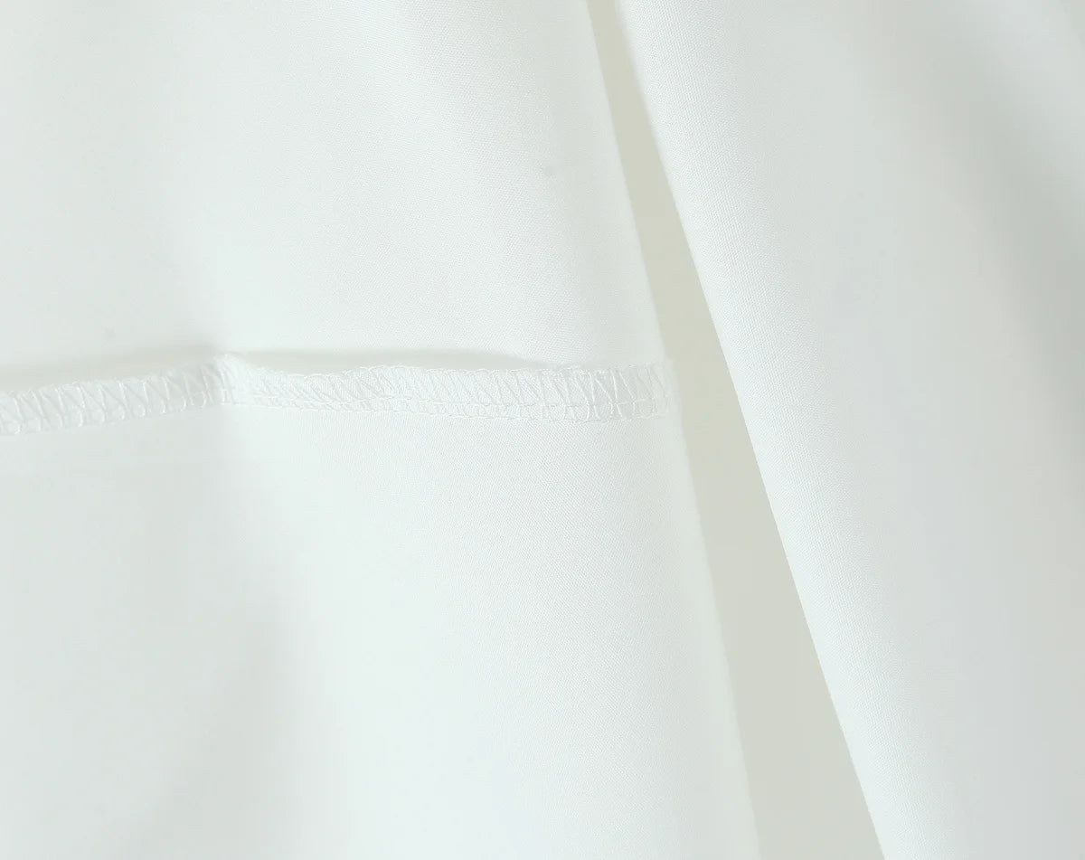 Summer Autumn Irregular Strapl Long Dr Women's Pure Color Svel ter Ne Gown French Sle Waist Cinched A-Line... - Shellss