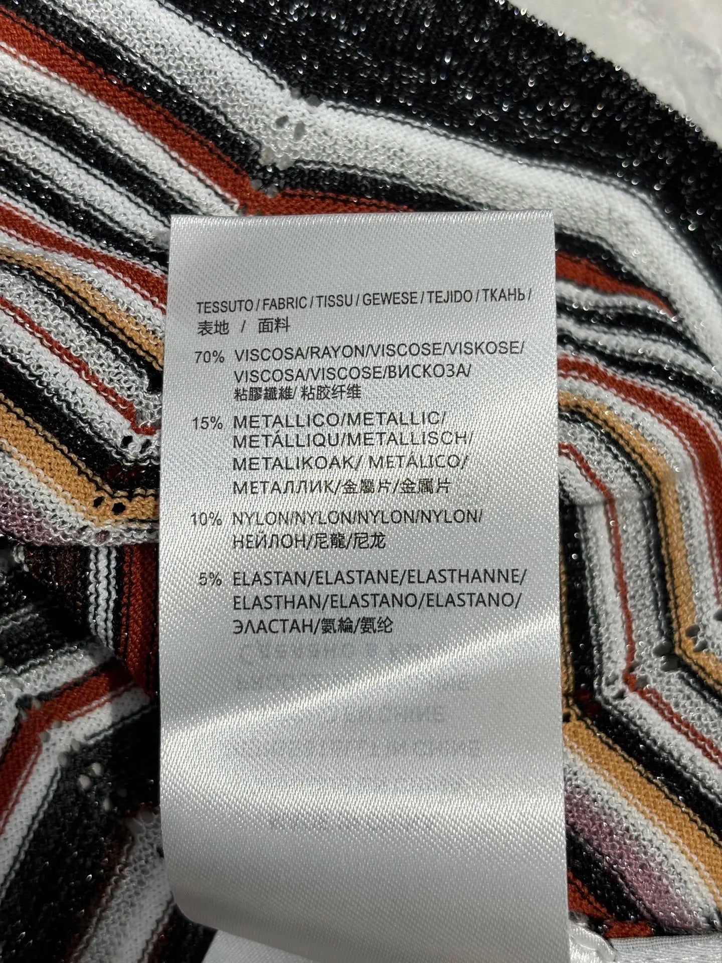 Missoni Chevron Metallic Pants Set