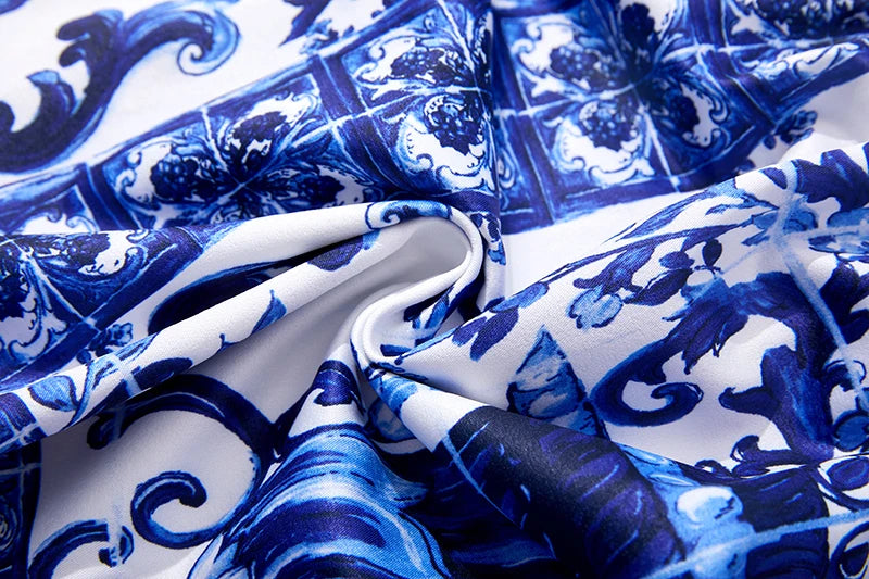 Porcelain Majolica Print MIdi