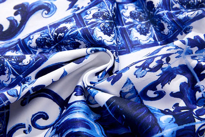 Porcelain Majolica Print MIdi