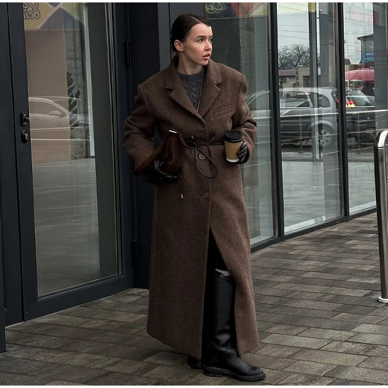 LONG Chic woolen coat