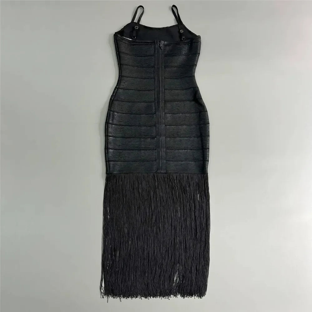 Bandage Tassel fringe Dress