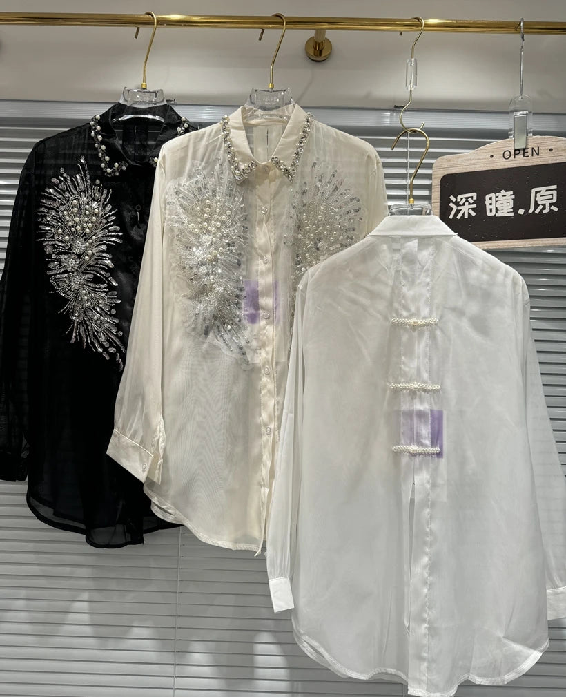 Luxury Embellished Shirt - The Royals Collection