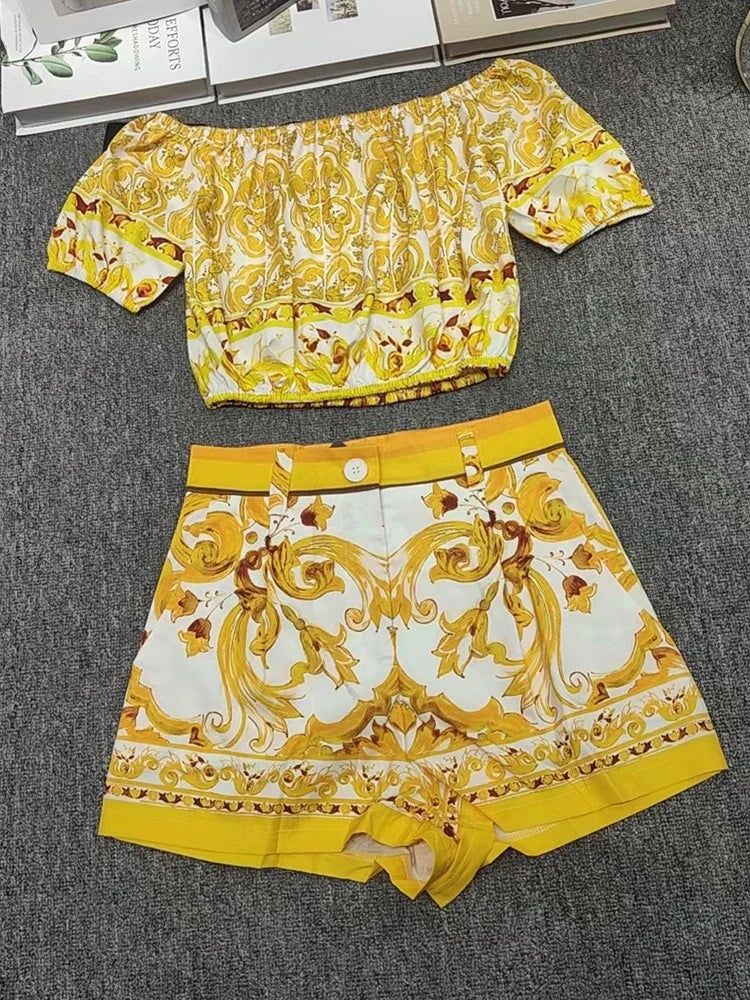 Boho Dolce Shorts set