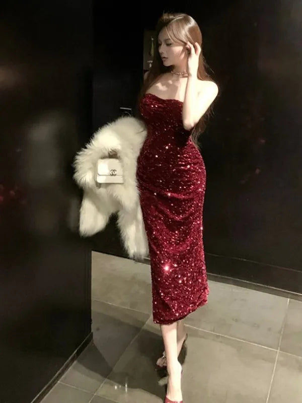 Party Embellished sequin Dress