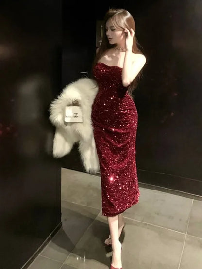 Party Embellished sequin Dress