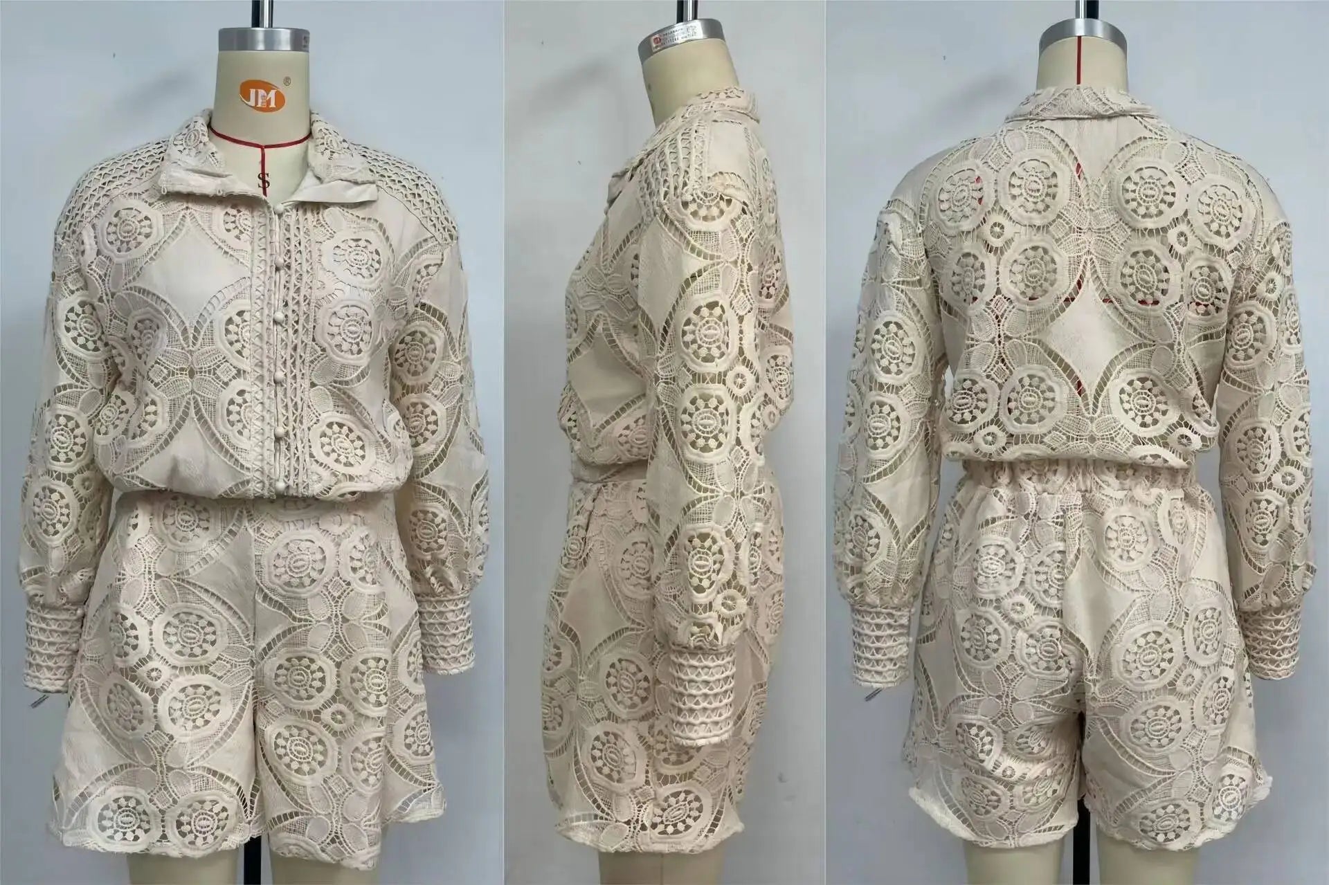 Lace Shorts Two Pieces Set
