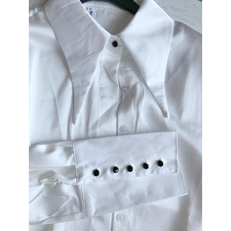 Stylish Elegant Turn Down Collar