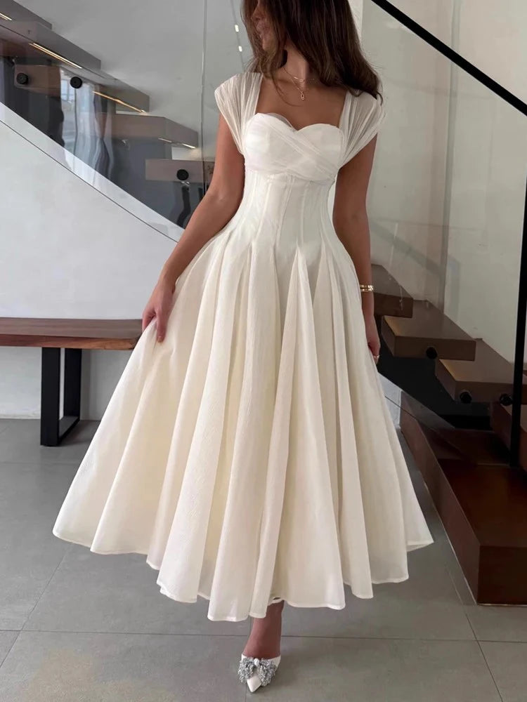 Pleated Evening Dress