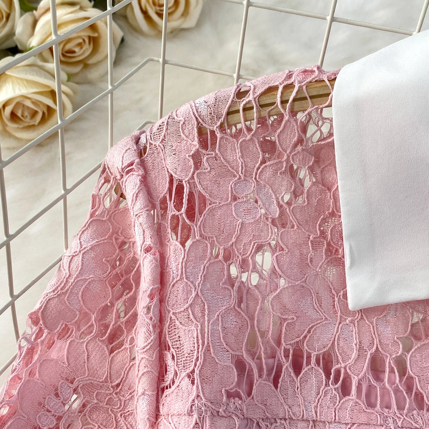 Selfportrait Buttons Diamonds Lace Dress