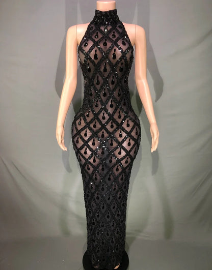 Sparkly Rhinestones Bodycon Dress