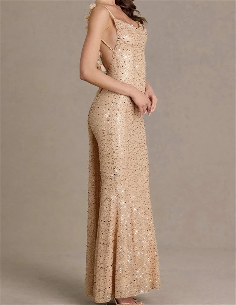 Backless Long Sheath Party