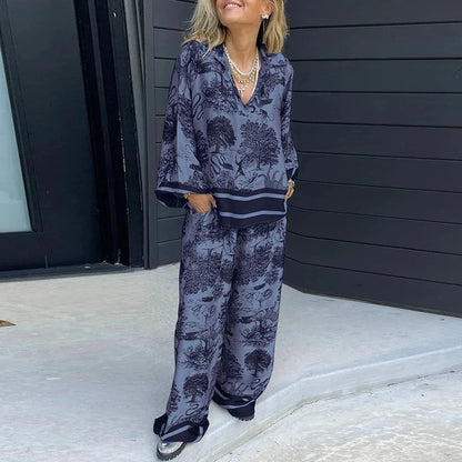 Vintage Luxury Loose Pant set