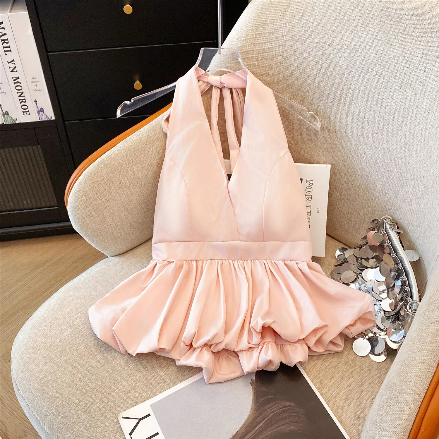 Halter Top With Build-in Bra