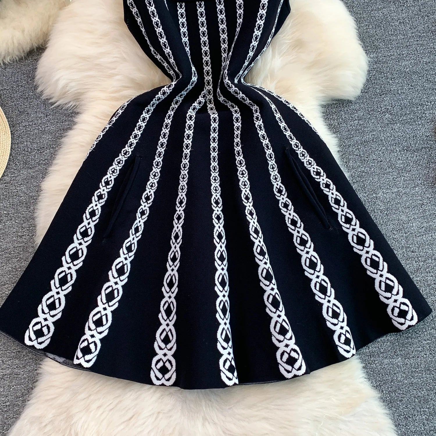 Maje Sandro Knit Pocket Dress