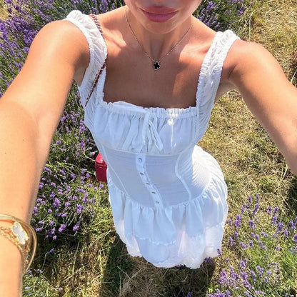 Square Neck Summer Midi