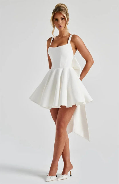 A Line Bow Corset Dress