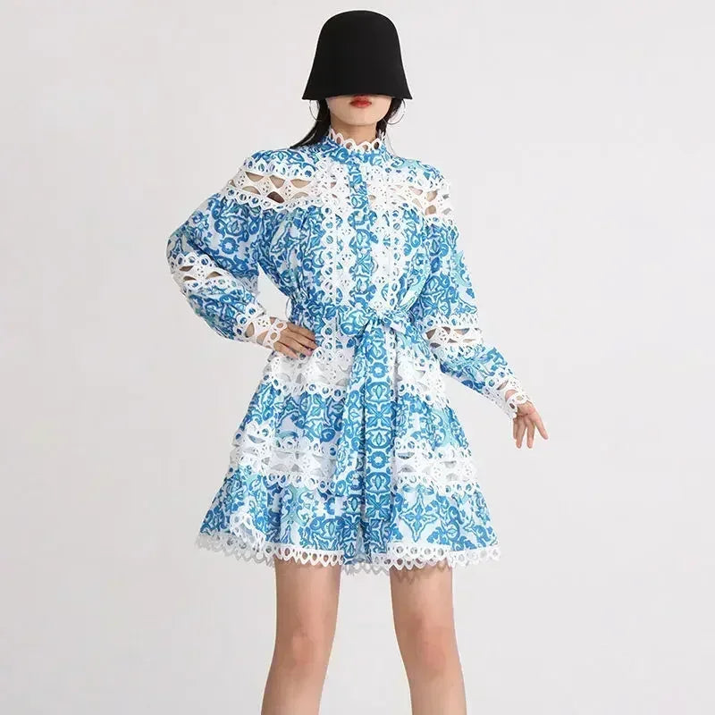 Vintage Court Style Lace Dress