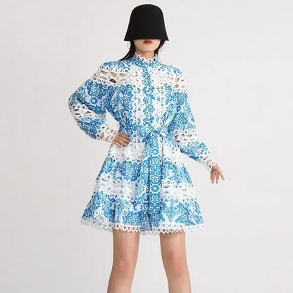 Vintage Court Style Lace Dress