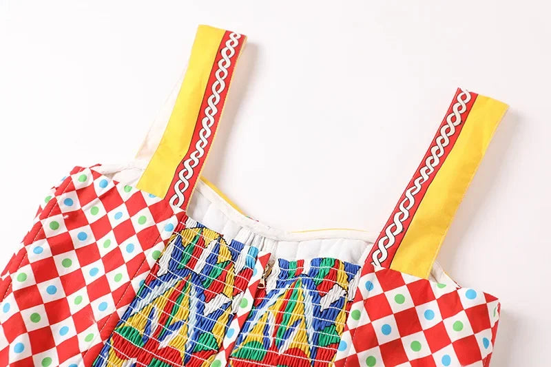 Dolce Geometric Waist Cinched