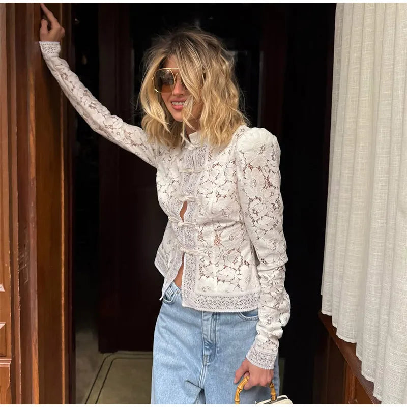 Retro Lace Top - Shellss