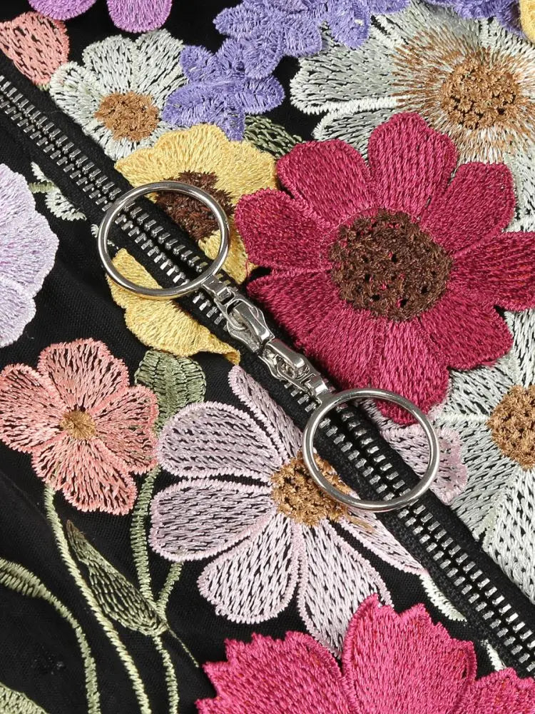 2025 Luxury Embroidered Flower Mini