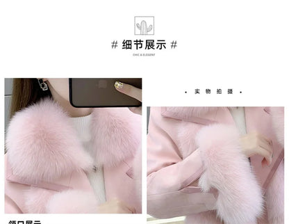 Women's Short Faux Coat Autumn Winter Imitation