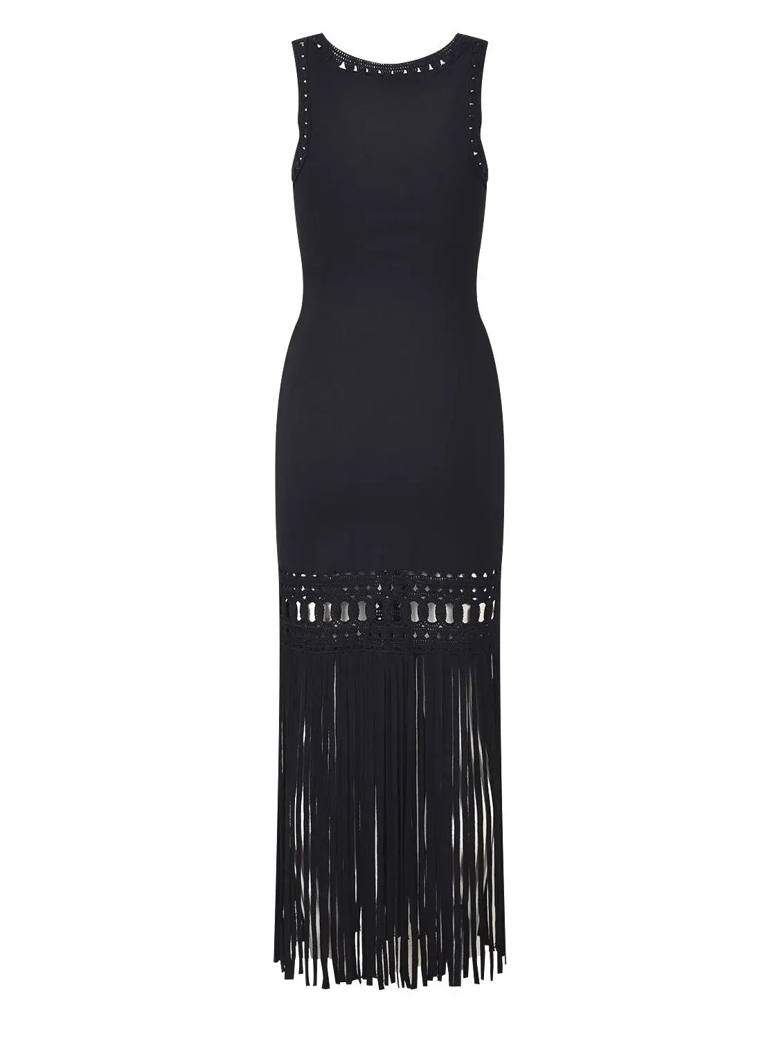 Tassel fringe knit Dress