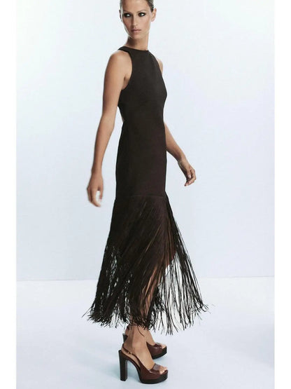zara TAssel Dress