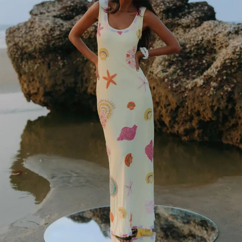 Oceanus Long Dress