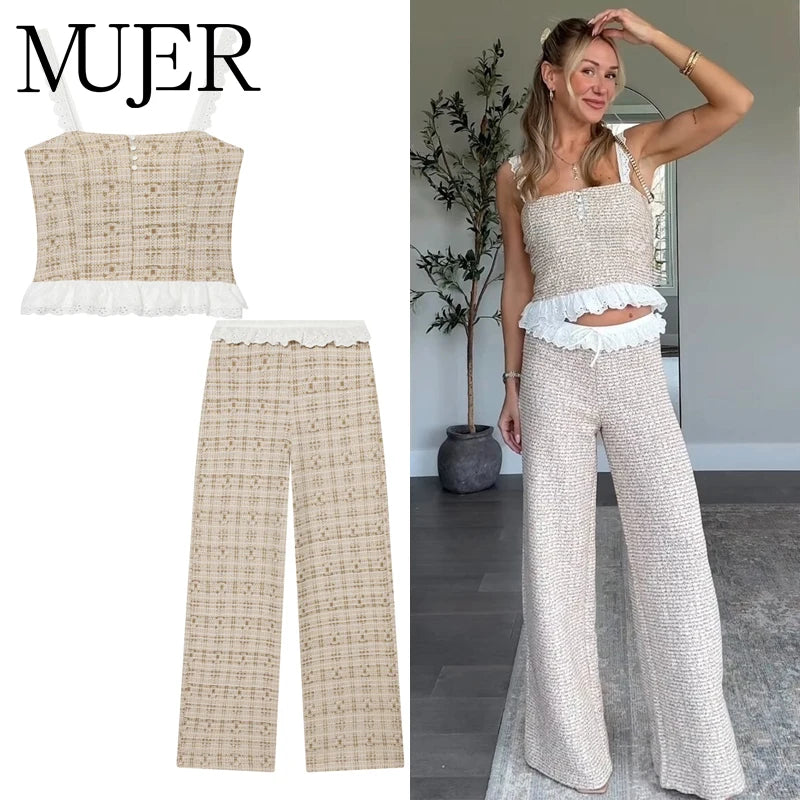 Zara Ruffle Pants Set