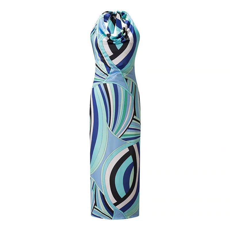 Pucci halterneck neck Long dress