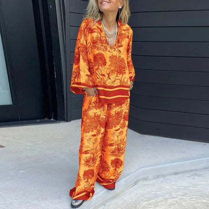 Vintage Luxury Loose Pant set