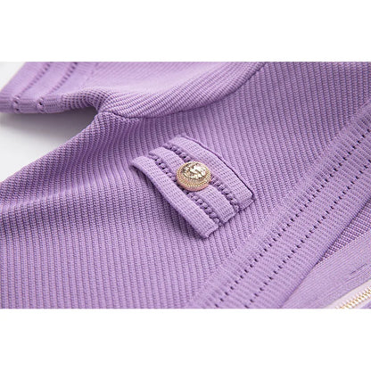 Lavender Gold Buttoned Mini