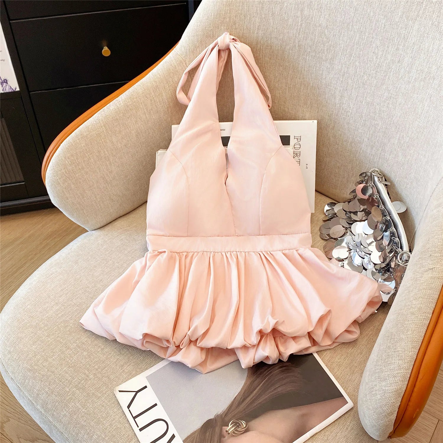 Halter Top With Build-in Bra