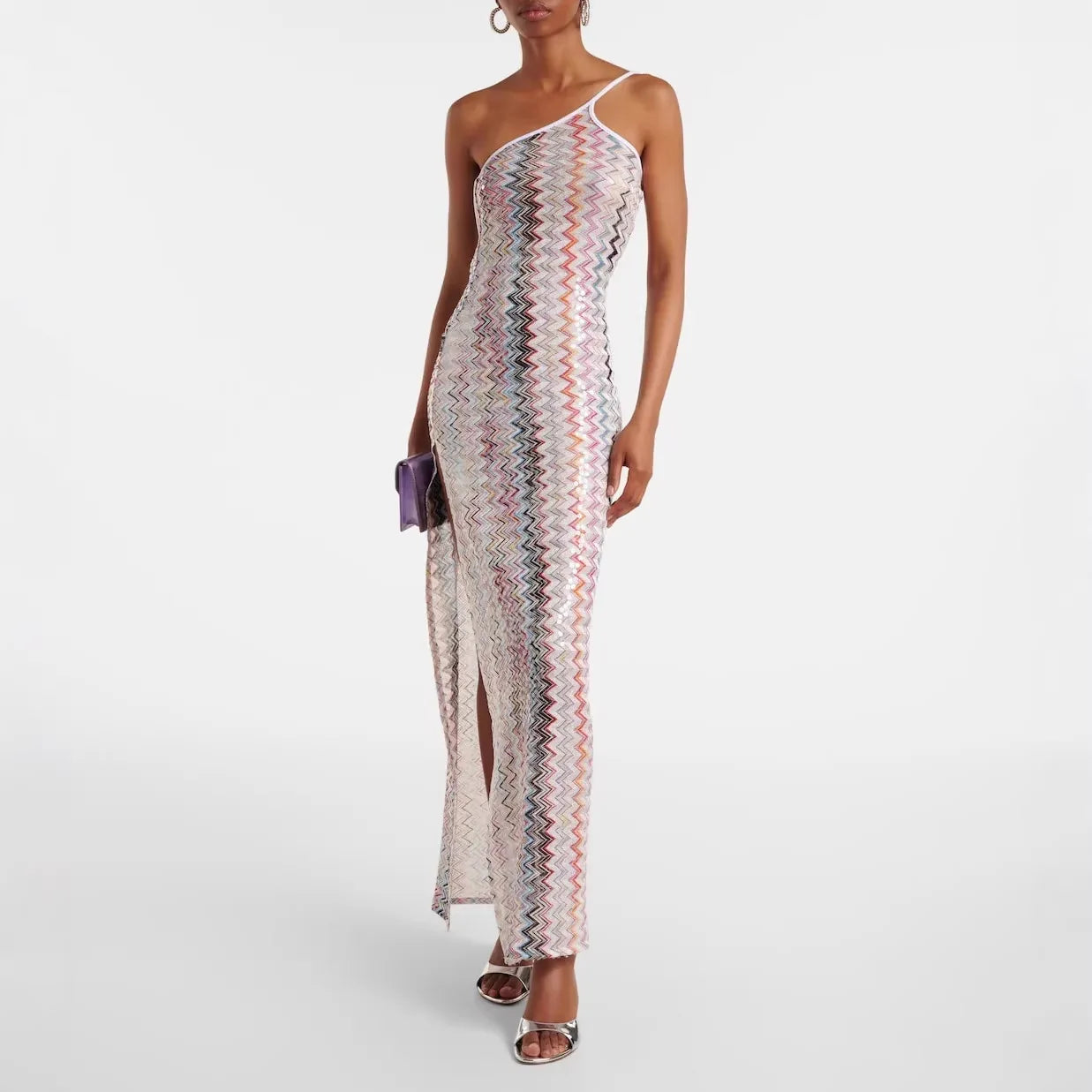 Missoni Wavy Stripes Slim Long Dresses