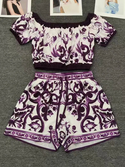 Purple Dolce Shorts & Set