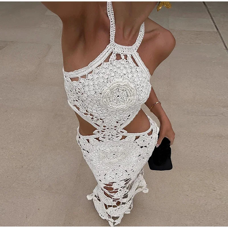 Halter crochet party dress cult gaia