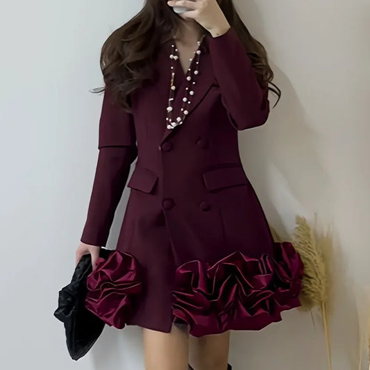 Blazer Dress 3D flower