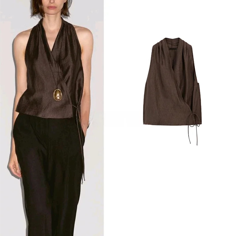 Zara vibes Brown Top