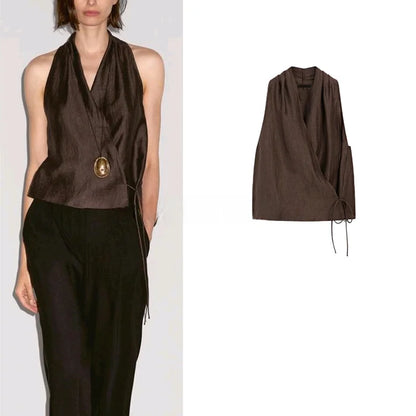 Zara vibes Brown Top