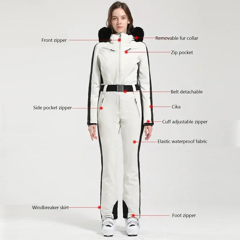 Snowboard One-Piece Jumpsuits Women 2025