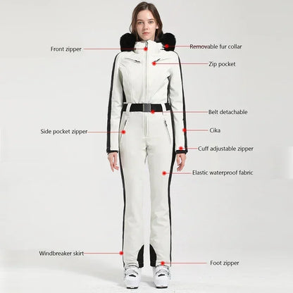 Snowboard One-Piece Jumpsuits Women 2025