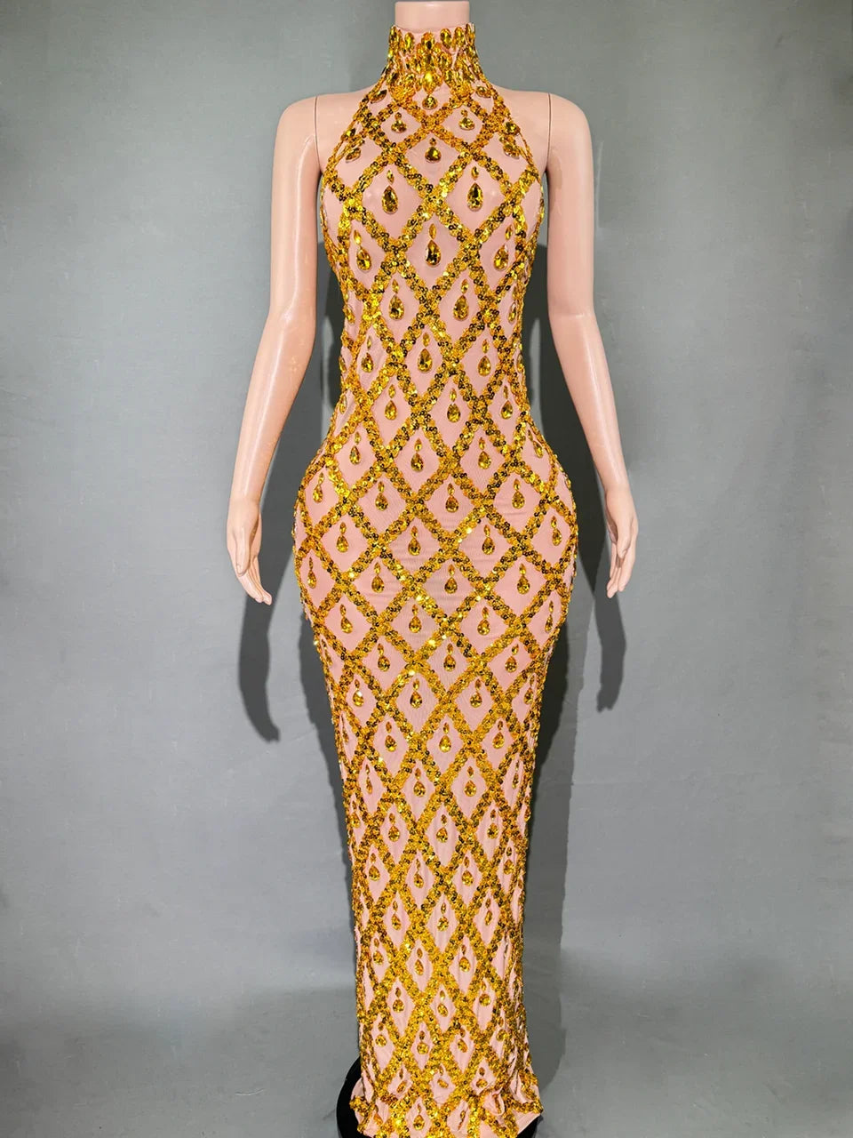 Sparkly Rhinestones Bodycon Dress