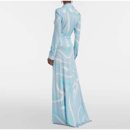 Marble Print Halter Satin Set
