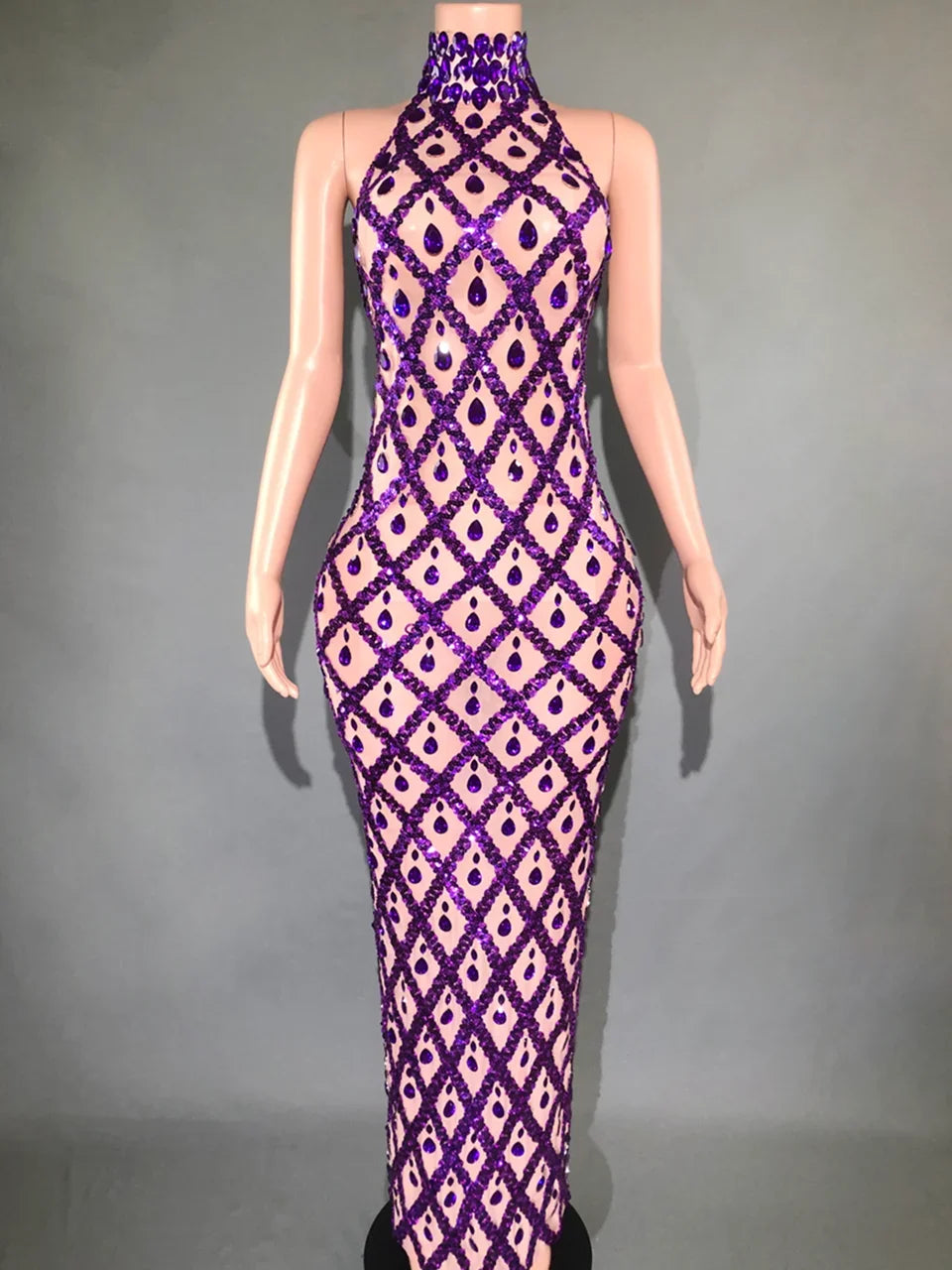 Sparkly Rhinestones Bodycon Dress